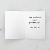 Funny Lion Birthday Card Karte (Innenseite)