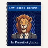 Funny Lion Geschenk für Anwälte der Juristen Notizblock (Vorderseite)