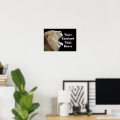 Funny Lion mit Zunge-Out-Poster drucken Poster (Heimbüro)