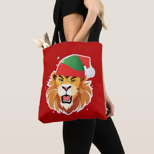 Funny Lion Safari Tiere Weihnachtskostüm Tasche (Von Nahem)