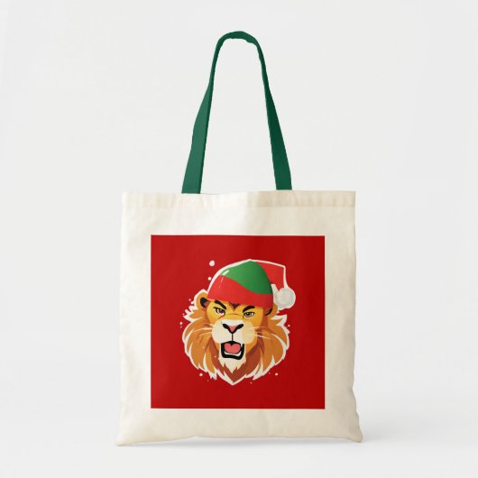 Funny Lion Safari Tiere Weihnachtskostüm Tragetasche (Vorne)