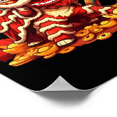 Funny Lion Snake Chinese New Year 2025 Womens Mens Poster (Ecke)