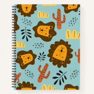 Funny Lion Spiral Notebook Notizblock