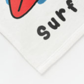 Funny Lion Surfing Summer Vacation Surf Day Boys G Fleecedecke (Ecke)