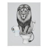 Funny Lion Wall Art Poster (Vorderseite)