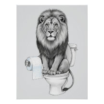 Funny Lion Wall Art