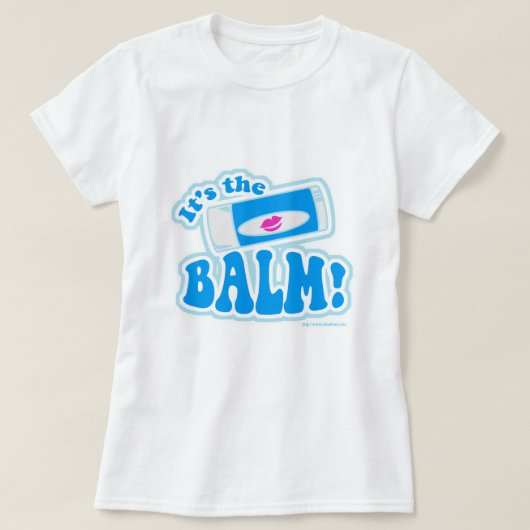 Funny Lip Balm Alberner Cartoon Slogan Kissworthy T-Shirt (Design vorne)