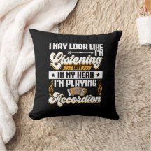 Funny Listening in meinem Kopf Ich spiele Accordio