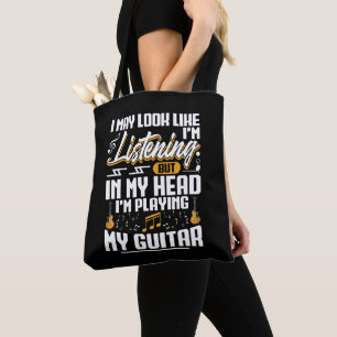 Funny Listening in meinem Kopf spiele ich meine Gi Tasche
