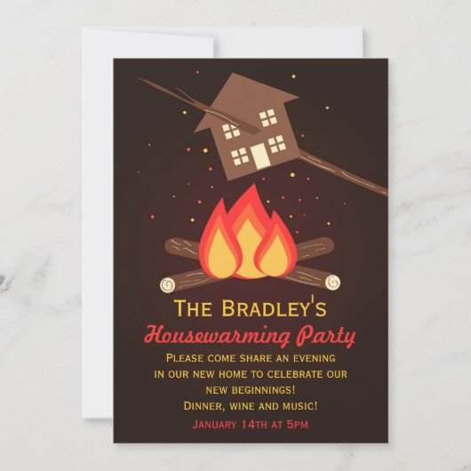 Funny Literal Housewarming Party Einladung (Vorderseite)