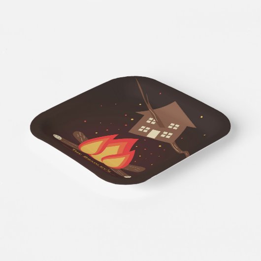 Funny Literal Housewarming Party Pappteller (Gewinkelt)