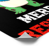 Funny Litical Frog Christmas Merry Resistmas 2025 Poster (Ecke)