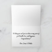 Funny Litman Newborn Baby Herzlichen Glückwunsch Karte (Innenseite)