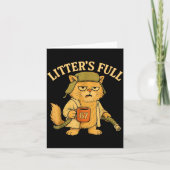 Funny Litter’s Full Cat Parody 67 Six Seven Meme Karte (Vorderseite)