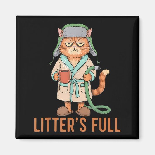 Funny Litter’s Full Cat Parody Cute Cat Lover Chri Magnet (Vorne)