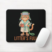 Funny Litter’s Full Cat Parody Litter’s Full Funny Mousepad (Mit Mouse)