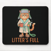 Funny Litter’s Full Cat Parody Litter’s Full Funny Mousepad (Vorne)