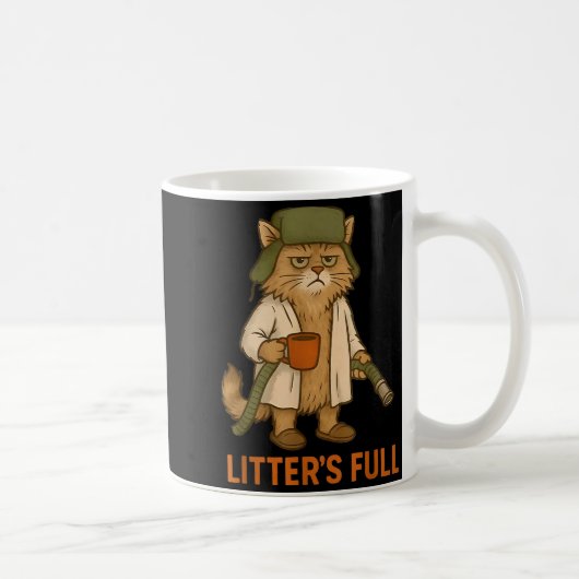 Funny Litter's Full Cat Kaffeetasse (Rechts)