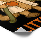 Funny Litter's Full Cat Poster (Ecke)