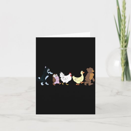 Funny Little Bear Birthday Graphic Y2k Bears Lover Karte (Vorderseite)