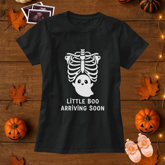 Funny Little Boo Ankunft bald Mutterschafts Hallow T-Shirt