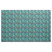 Funny Little Cartoon Monsters Boys Gemustert Stoff (Fat Quarter (45,7 x 55,9 cm))