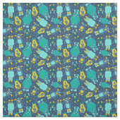 Funny Little Cartoon Monsters Boys Patterned Stoff (Muster)