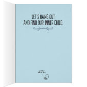 Funny "Little Cowpoke" Inner Child Geburtstagskart (Innen (Rechts))