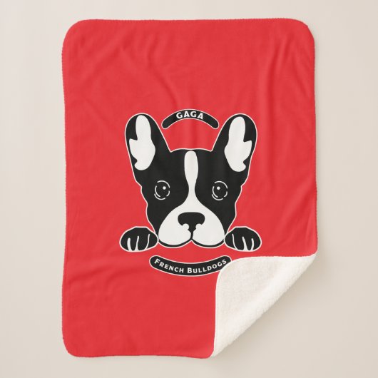 Funny Little French Bulldogs Sherpadecke (Vorderseite)