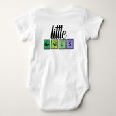 Funny Little GeNiUS Periodic Table Element Symbols Baby Strampler (Rückseite)