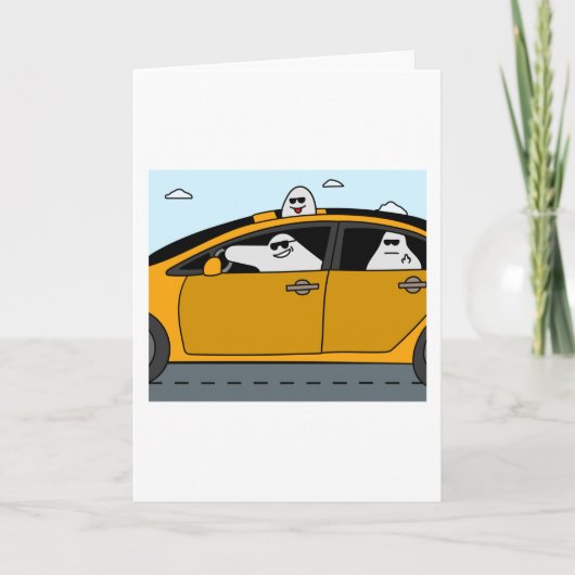 Funny Little Ghosts Halloween Karte (Vorderseite)