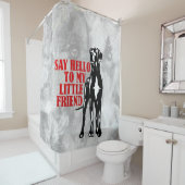 Funny Little Great Dane Duschvorhang (Beispiel)