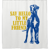 Funny Little Great Dane Duschvorhang (Vorderseite)