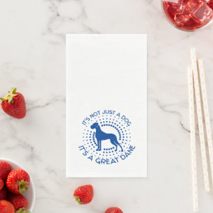 Funny Little Great Dane Paper Handtücher Serviette
