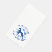 Funny Little Great Dane Paper Handtücher Serviette (Ecke)