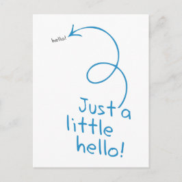 Funny Little Hello Postkarte