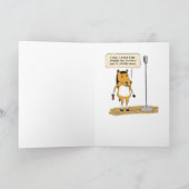 Funny Little Horse Dankeschön Card Dankeskarte (Innenseite)