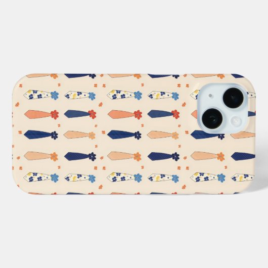 Funny Little Krawatte Pattern Case-Mate iPhone Hülle (Rückseite (Horizontal))