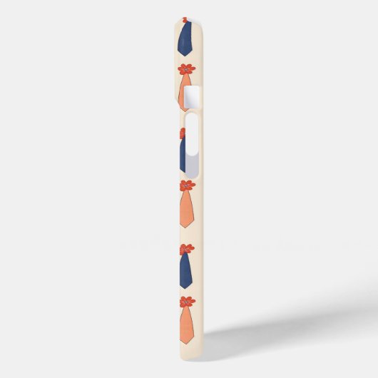 Funny Little Krawatte Pattern Case-Mate iPhone Hülle (Rückseite / Links)