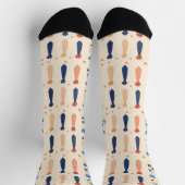 Funny Little Krawatte Pattern Socken (Oben)