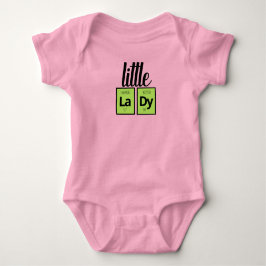 Funny Little LaDy Periodic Table Element Symbols Baby Strampler
