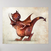 Funny Little Magical Dragon Poster (Vorne)
