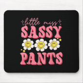 Funny Little Miss Sy Pants zurück zu Schulmädchen Mousepad (Vorne)