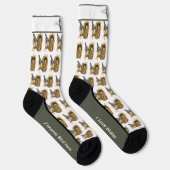 Funny Little Nuthatch Bird Socks Socken (Rechts)