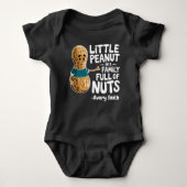 Funny Little Peanut in einer Familie voller Nuts Baby Strampler (Vorderseite)