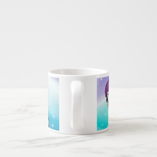 Funny Little Penguins Espressotasse (Rückseite)