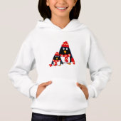 Funny Little Penguins Weihnachtsgeschenk Hoodie (Vorderseite)