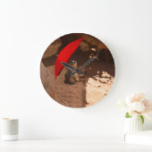 Funny Little Sun Smart Meerkat, Große Wanduhr (Zuhause)