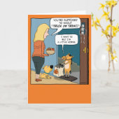 Funny Little Trick oder Treat Halloween Karte (Gelbe Blume)