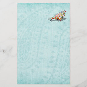 Funny Little Whimsical Bird Niedlich Blue